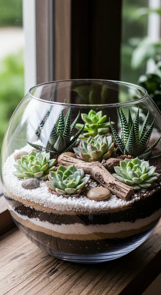 Create a Mini Succulent Terrarium
