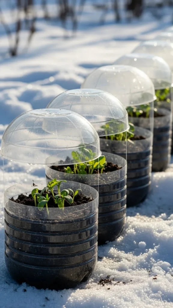Use Clear Plastic Jugs for Mini Greenhouses