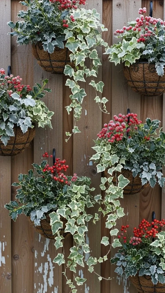 Hanging Basket Winter Cluster