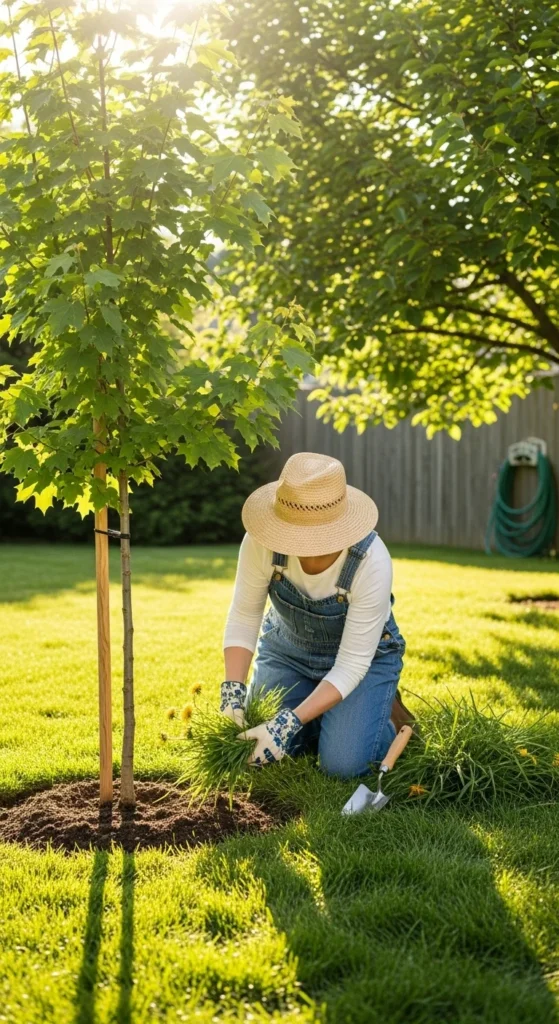 Maintain a Clear Weed-Free Zone