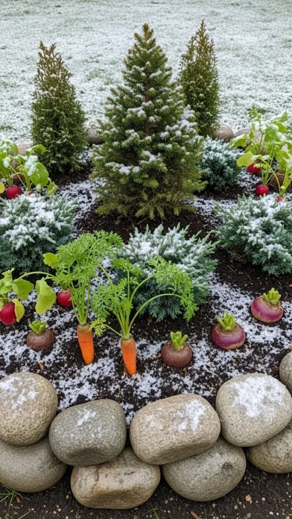 Small Circular Bed Centerpiece