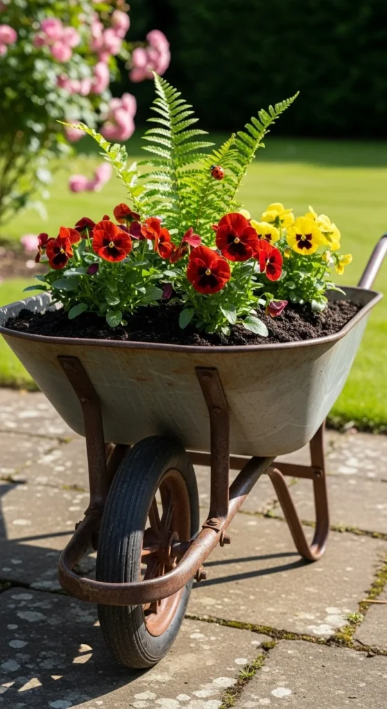 Wheelbarrow Planters