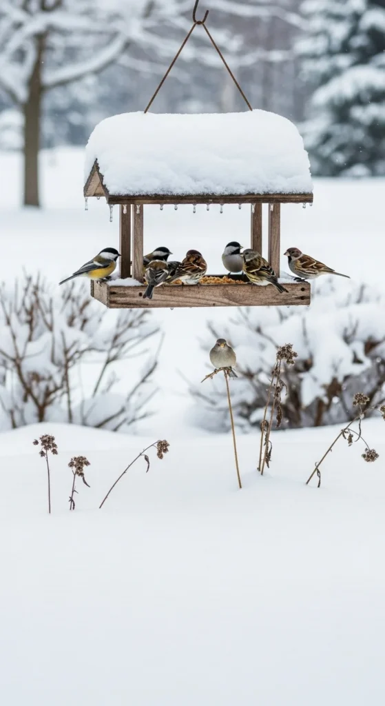 Add Bird Feeders for Natural Pest Control