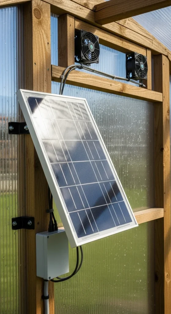 Install Solar-Powered Fans