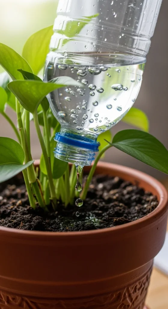 Make DIY Self-Watering Bottles