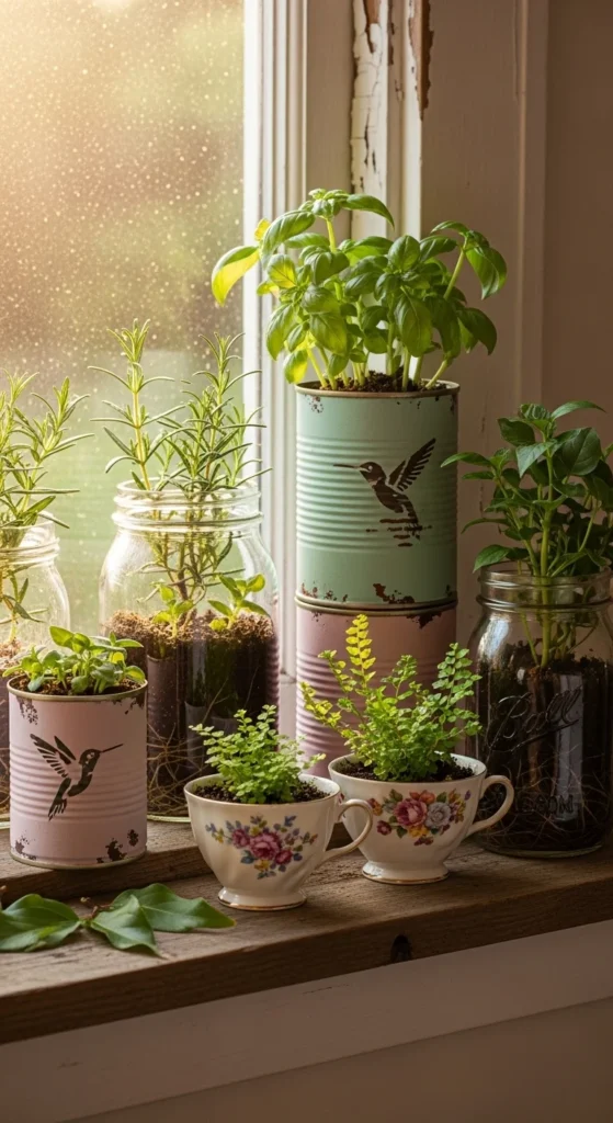 Recycle Old Containers as Planters