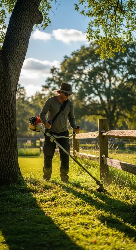  Trim Around Trees and Fences