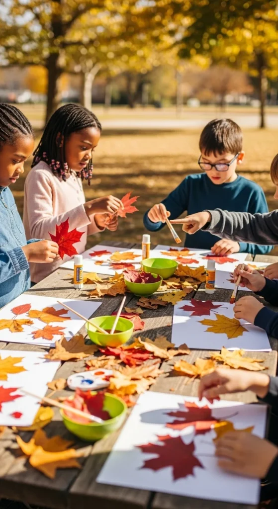 Make Leaf Art Collages