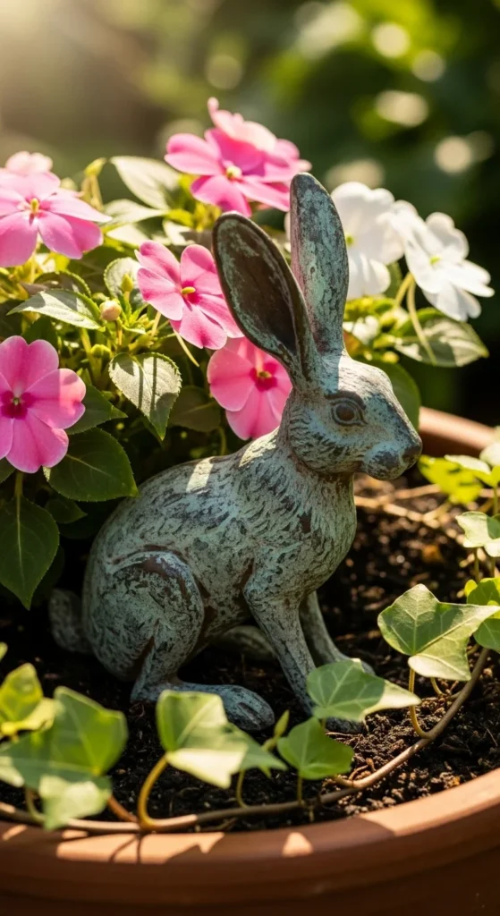 Add Garden Art or Sculptures