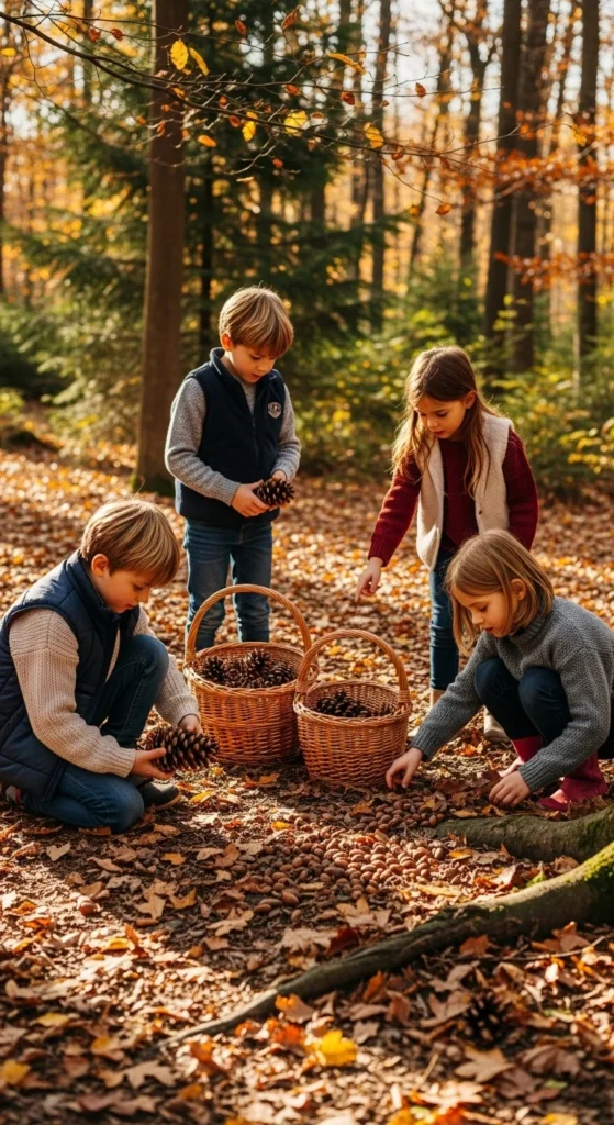 Gather Pinecones and Acorns for Crafts