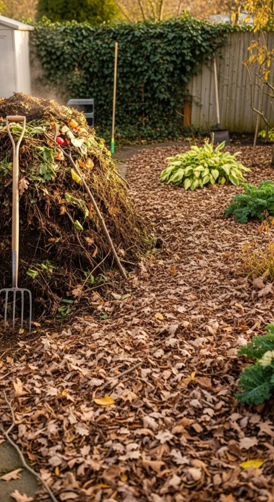 Reduces Waste by Recycling Yard Materials