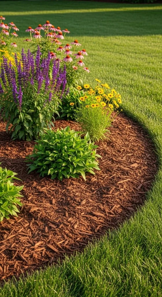 Add Fall Mulch to Borders