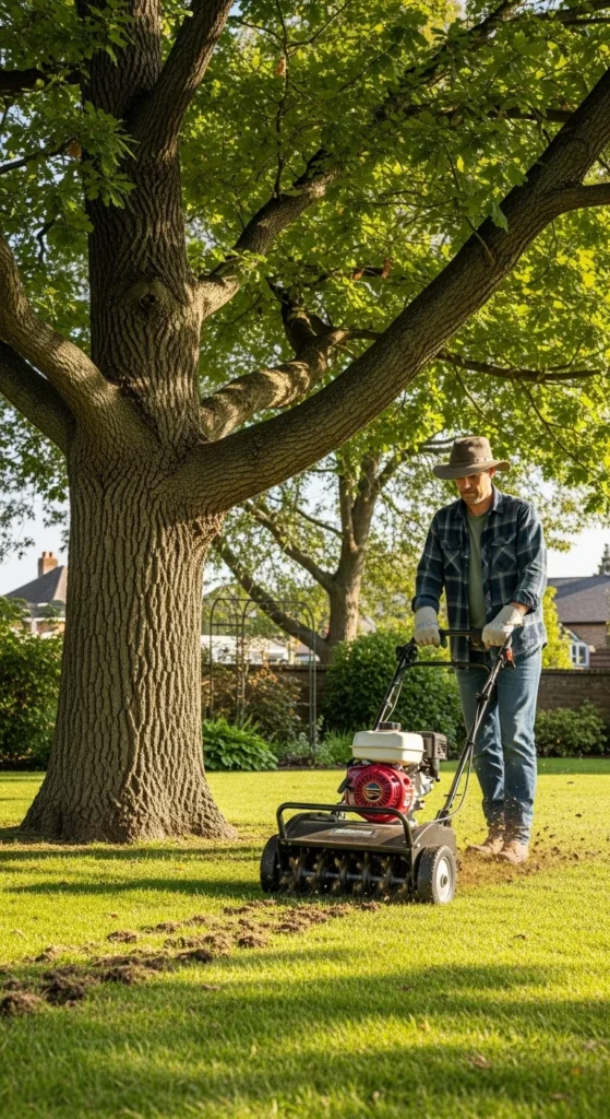 Aerate Around Mature Trees