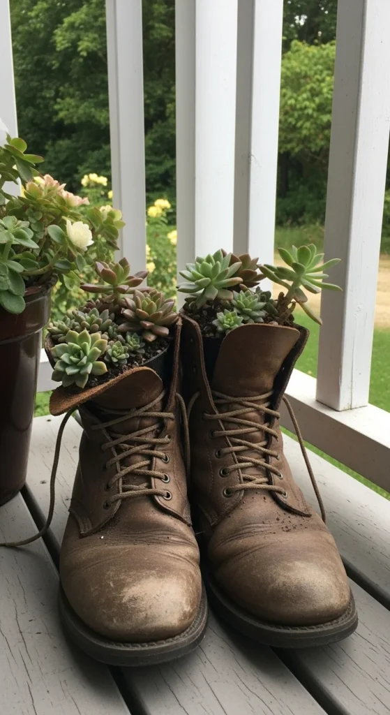 Decorate Old Boots or Shoes