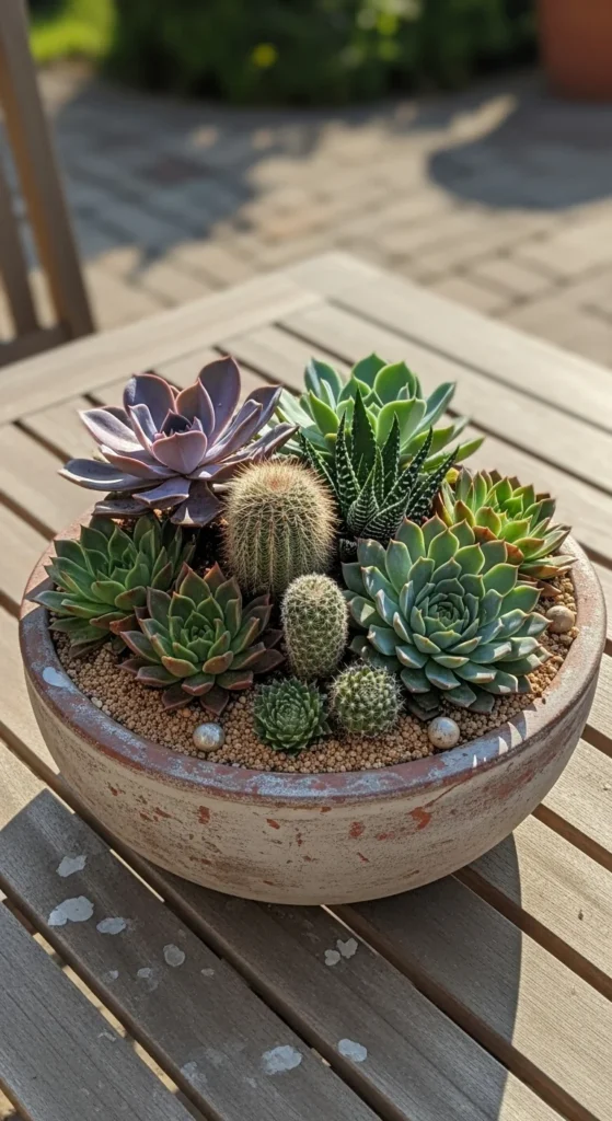 Mix Cacti and Succulents