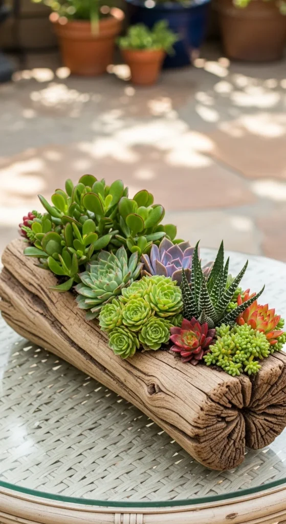 Use Driftwood as a Natural Planter