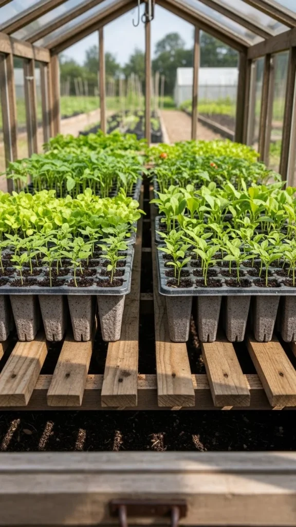 Elevate Seed Trays for Even Warmth