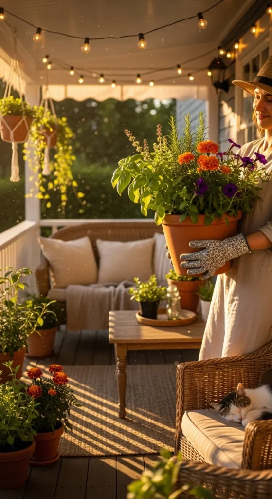 Bring Potted Plants Indoors