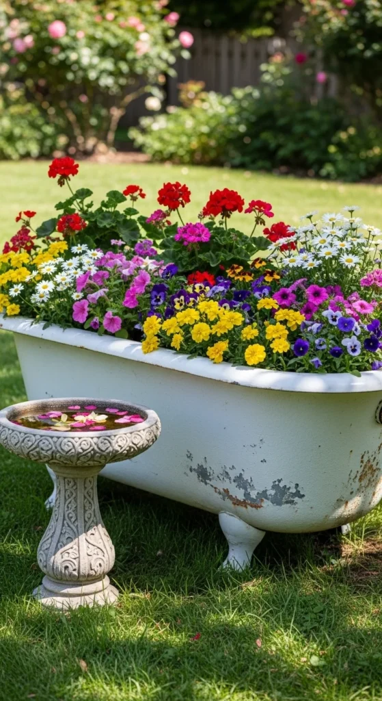 Reclaimed Bathtub Garden