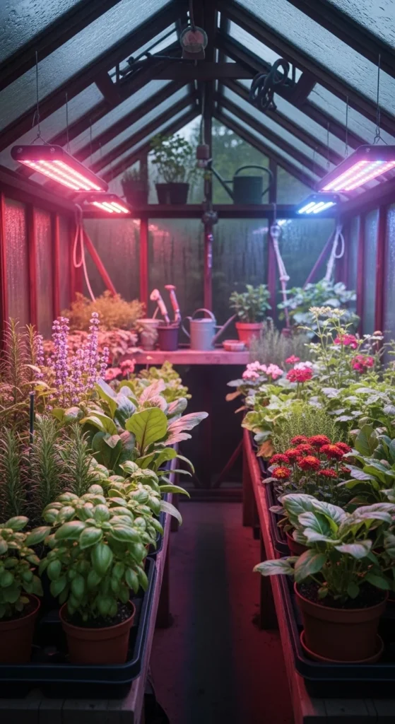 Set Up LED Grow Lights for Winter