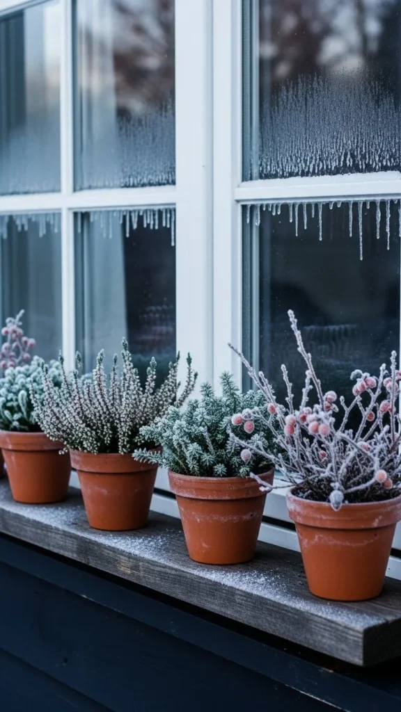 Window-Facing Shelf Row