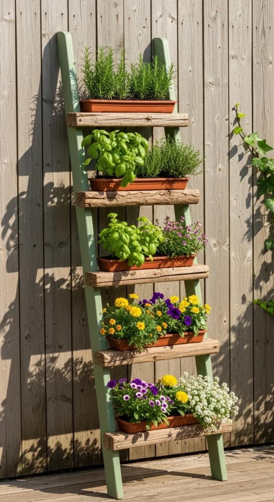 Ladder-Style Tiered Bed