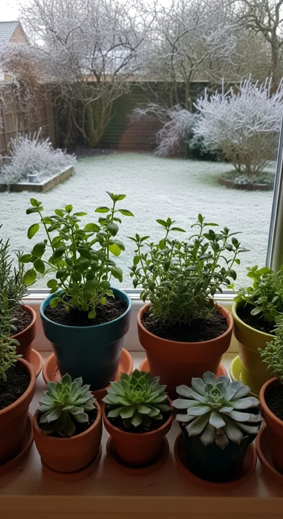 Move Potted Plants Indoors