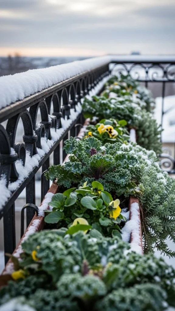 Balcony Rail Trough Setup