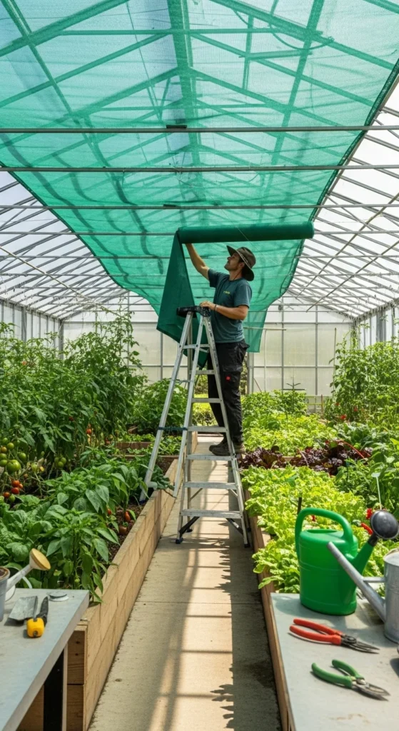Hang a Shade Cloth for Summer Protection