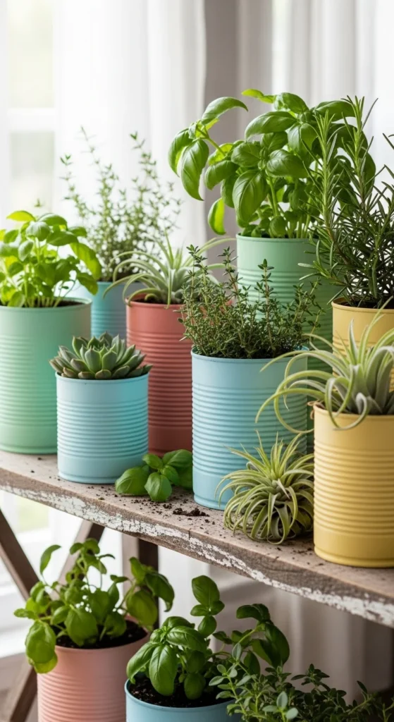 Repurposed Tin Containers