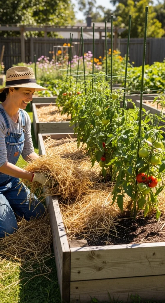 Use Mulch to Lock in Moisture