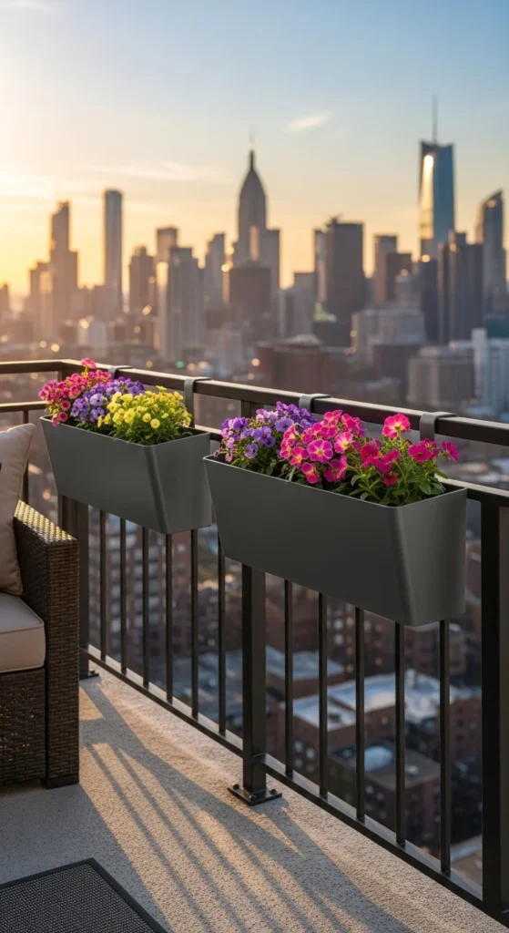 Balcony Railing Planters