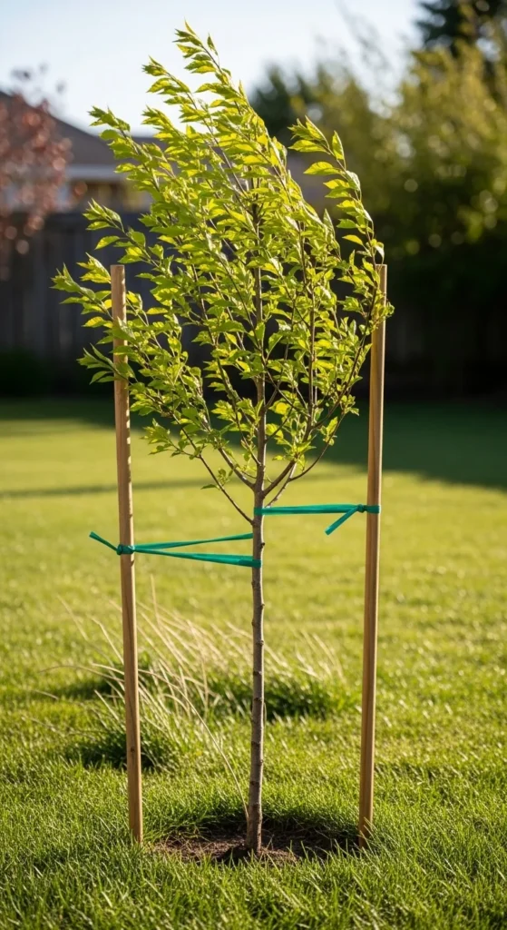 Support with Stakes Only if Necessary