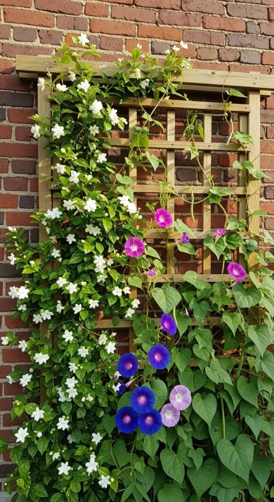 Trellis with Climbing Plants