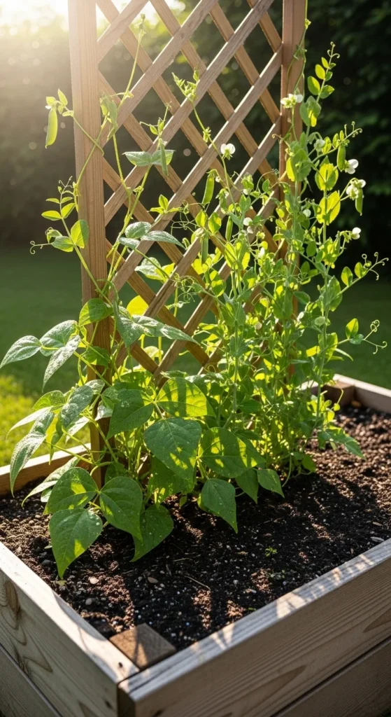 Raised Bed with Trellis