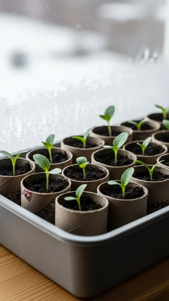 Use Cardboard Tubes as Biodegradable Pots