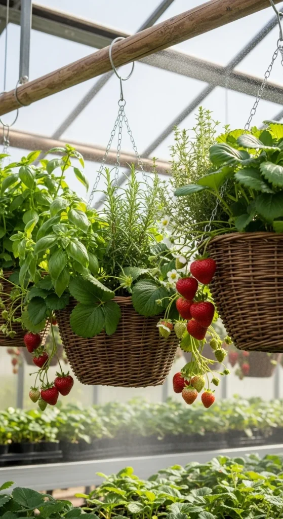 Grow Vertically with Hanging Baskets