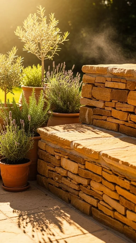 Heat-Rich Rock Wall Seat