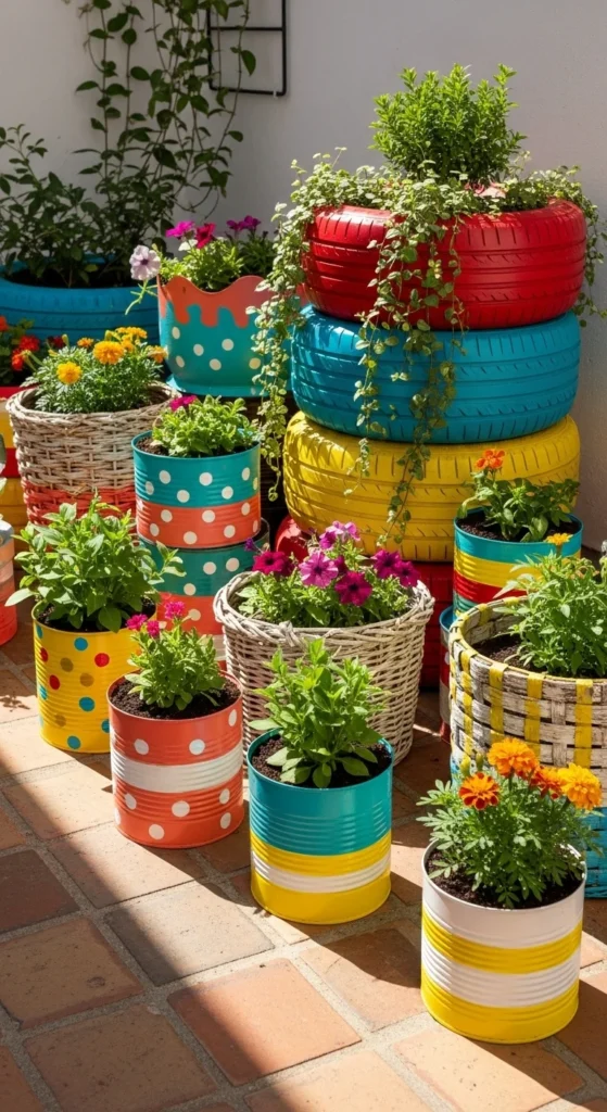  Incorporate Recycled Planters