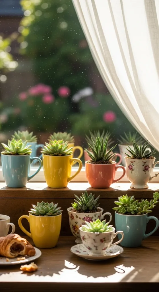 Teacup and Mug Planters