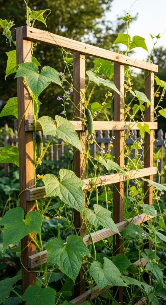 Build a Trellis for Climbing Veggies