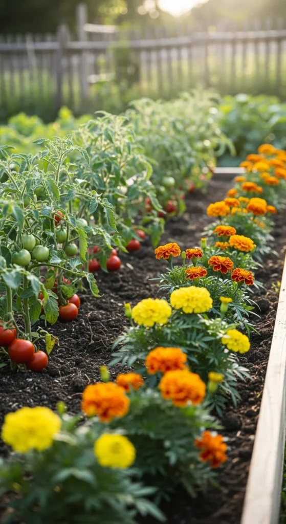Combine Flowers and Vegetables