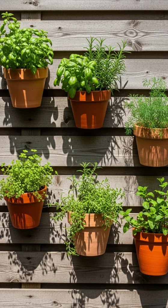 Fence-Mounted Pots