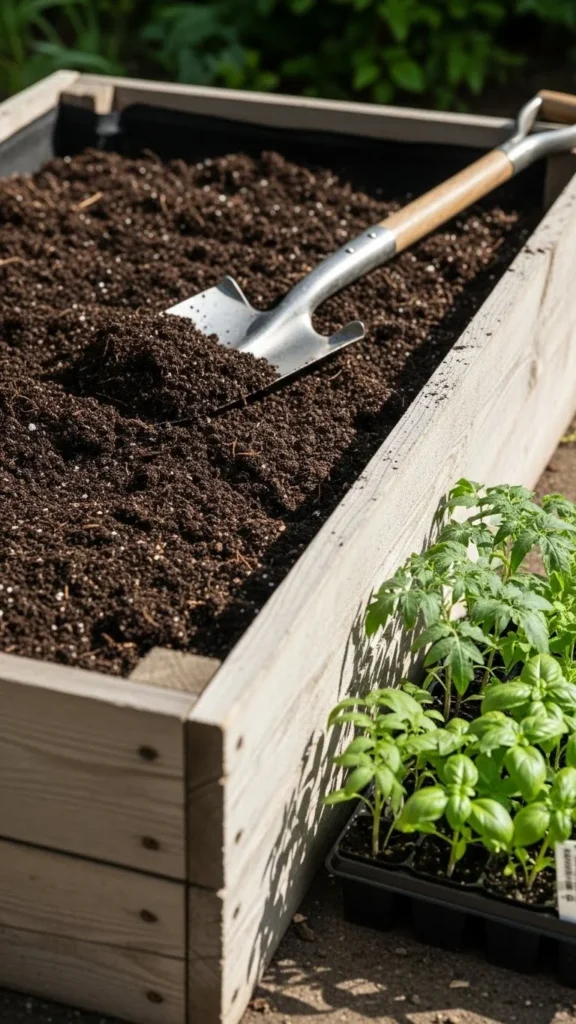 Fill With Heavier Soil Mix