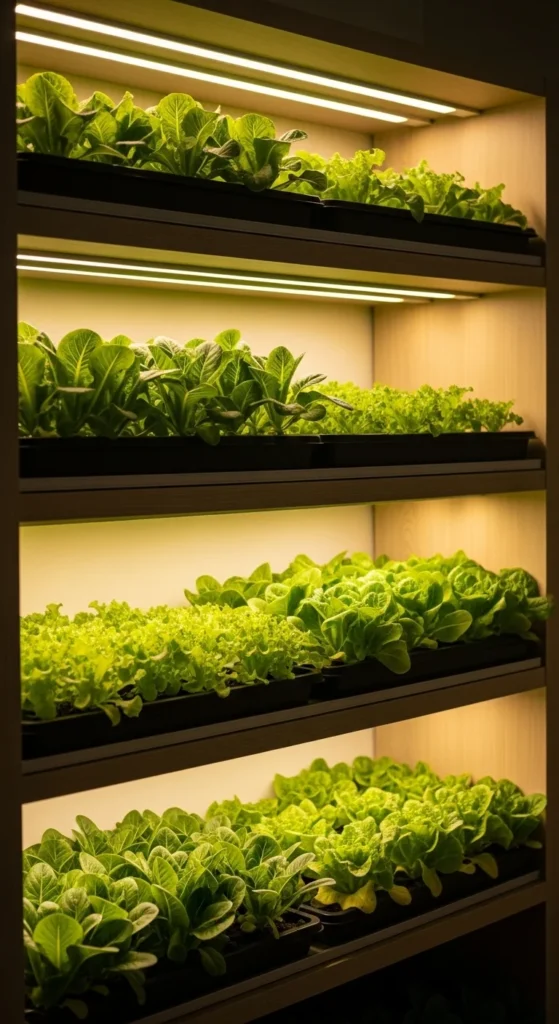 Grow Lettuce Indoors Under Lights
