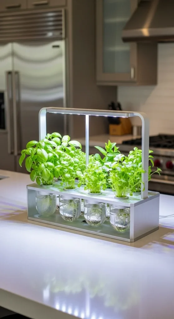 Hydroponic Herb Setup