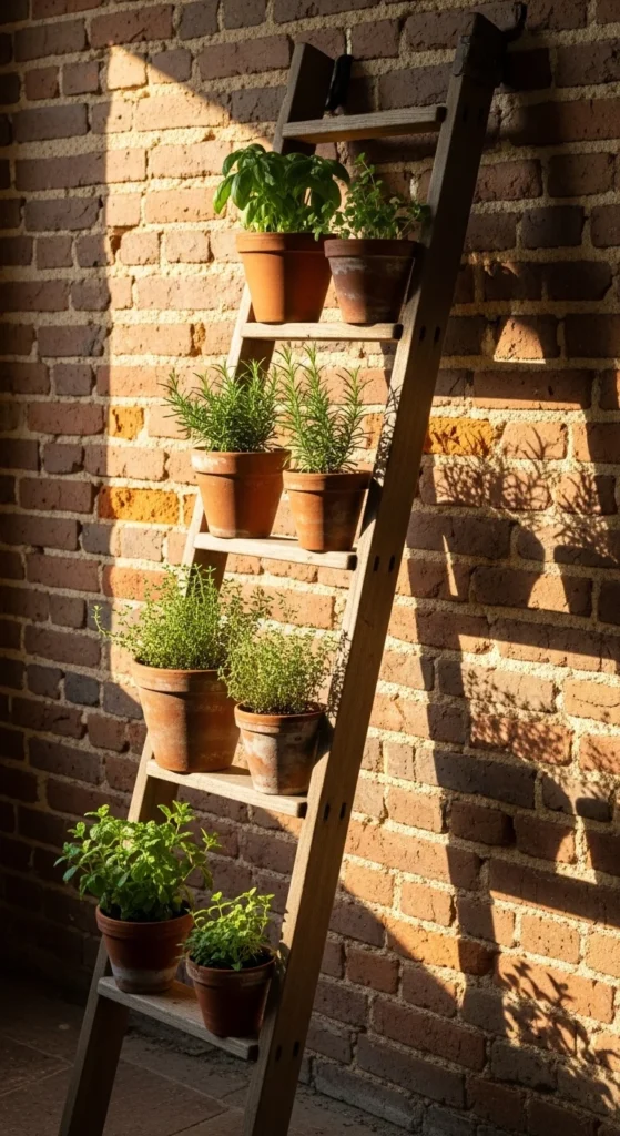 Ladder Herb Display