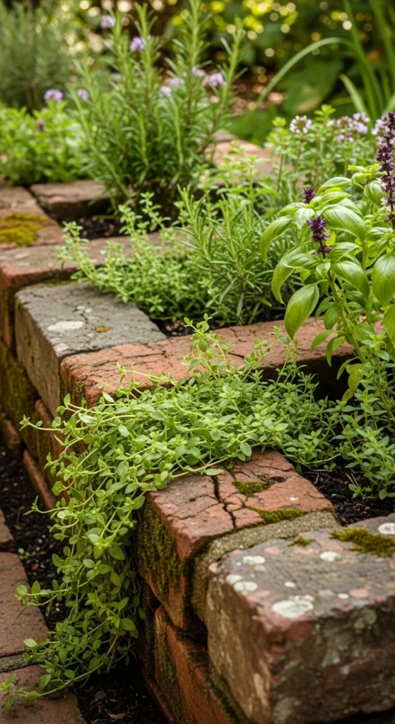  Reclaimed Brick Herb Border