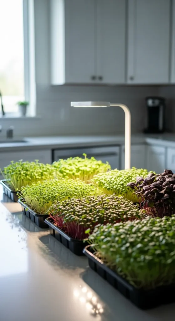 Start a Kitchen Counter Microgreen Garden