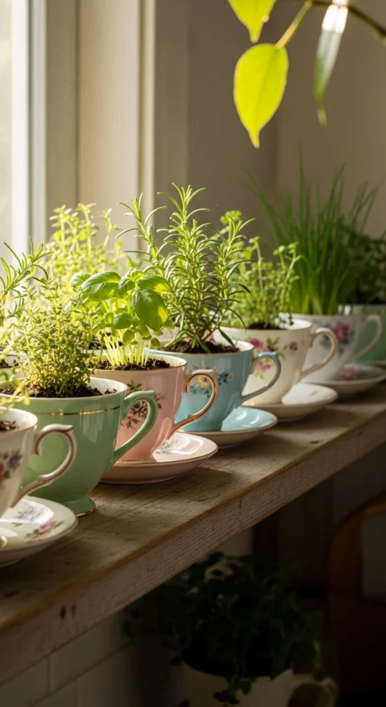 Upcycled Tea Cups